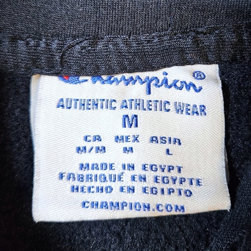 Boys Blue Champion Hoodie Sz Medium - Picture 4 of 7